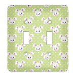 Easter Bunny Light Switch Cover (2 Toggle Plate)