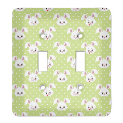 Easter Bunny Light Switch Cover (2 Toggle Plate)