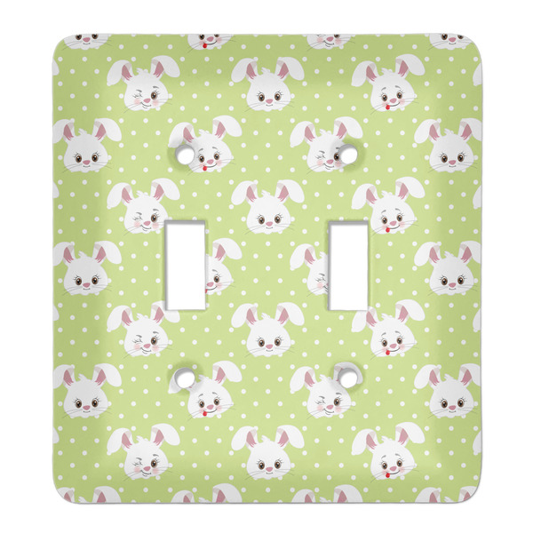 Custom Easter Bunny Light Switch Cover (2 Toggle Plate)
