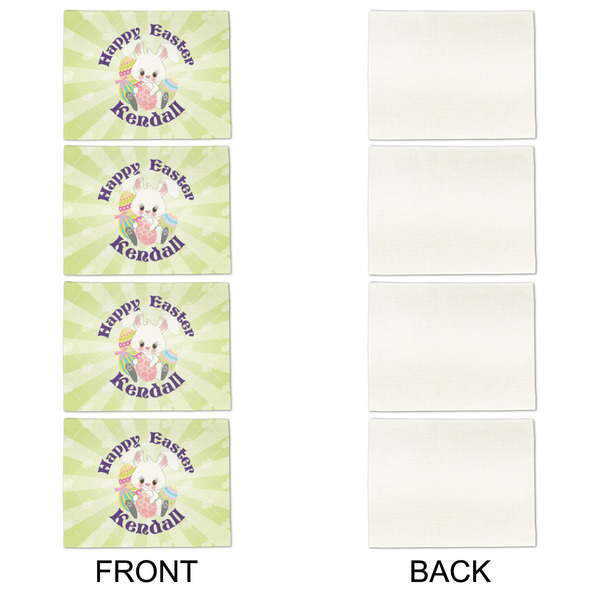Easter Bunny Linen Placemat - APPROVAL Set of 4 (single sided)