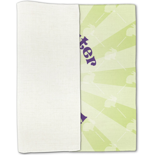 Easter Bunny Linen Placemat - Folded Half