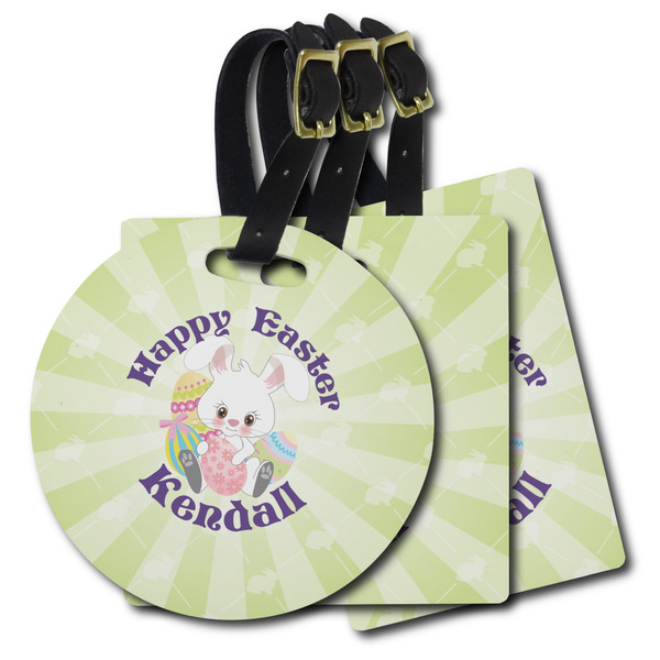 Custom Easter Bunny Plastic Luggage Tag (Personalized)