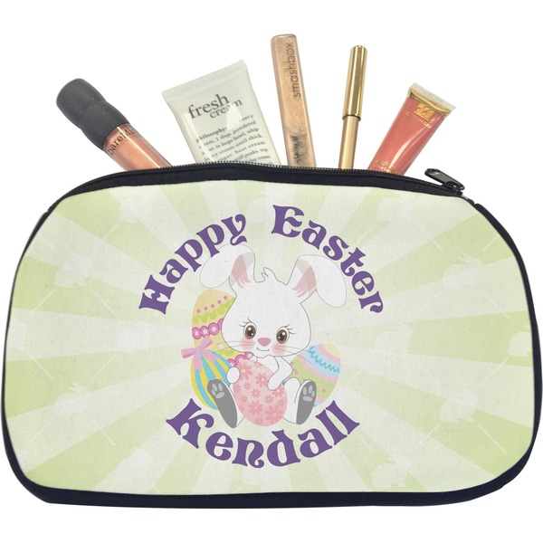 Custom Easter Bunny Makeup / Cosmetic Bag - Medium (Personalized)