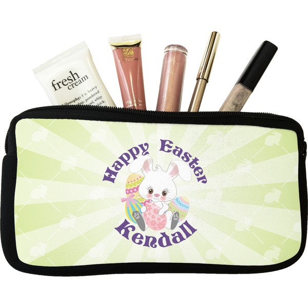 Custom Easter Bunny Makeup / Cosmetic Bag - Small (Personalized)