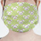 Easter Bunny Mask - Pleated (new) Front View on Girl