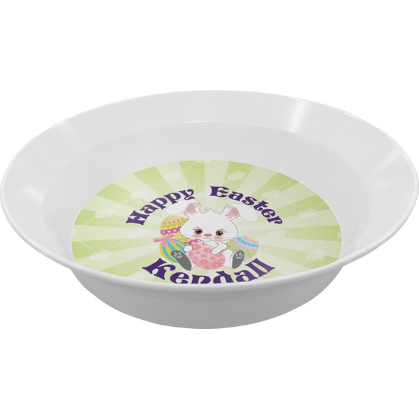 Custom Easter Bunny Melamine Bowl (Personalized)