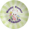 Easter Bunny Melamine Salad Plate - 8" (Personalized)