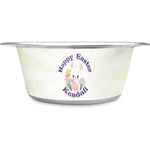 Easter Bunny Stainless Steel Dog Bowl - Large (Personalized)