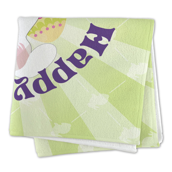 Easter Bunny Microfiber Dish Rag - FOLDED (square)