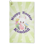 Easter Bunny Microfiber Golf Towel (Personalized)