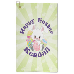 Easter Bunny Microfiber Golf Towel - Large (Personalized)