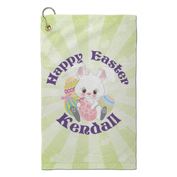 Easter Bunny Microfiber Golf Towel - Small (Personalized)
