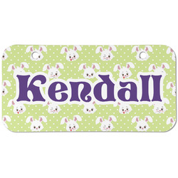 Easter Bunny Mini/Bicycle License Plate (2 Holes) (Personalized)
