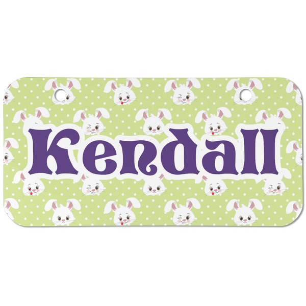 Custom Easter Bunny Mini/Bicycle License Plate (2 Holes) (Personalized)