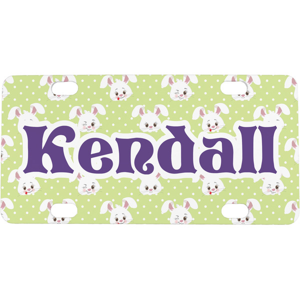 Custom Easter Bunny Mini / Bicycle License Plate (4 Holes) (Personalized)