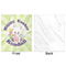 Easter Bunny Minky Blanket - 50"x60" - Single Sided - Front & Back