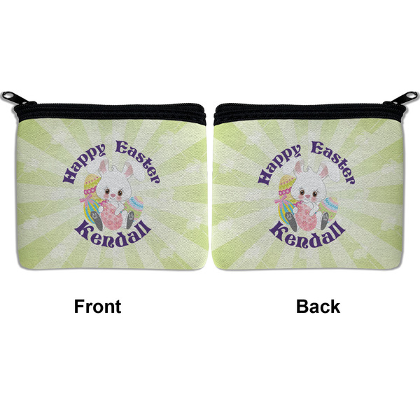 Easter Bunny Neoprene Coin Purse - Front & Back (APPROVAL)
