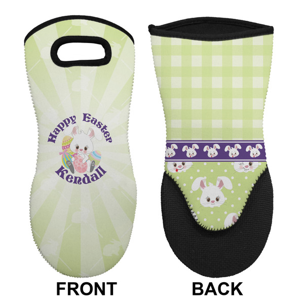 Easter Bunny Neoprene Oven Mitt (Front & Back)