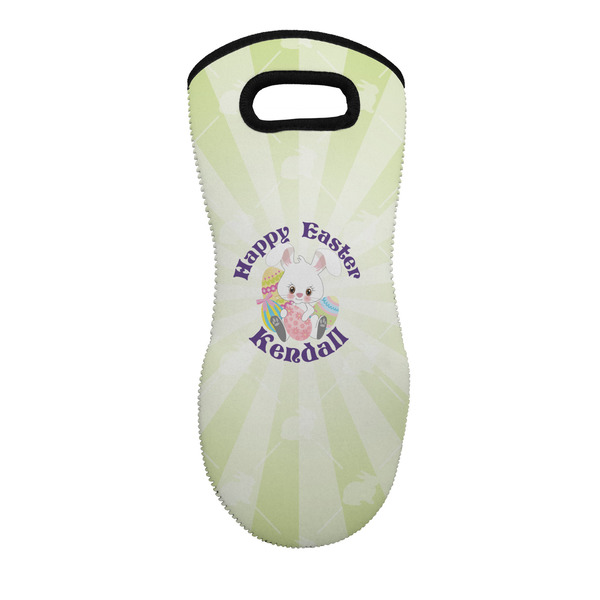 Custom Easter Bunny Neoprene Oven Mitt w/ Name or Text