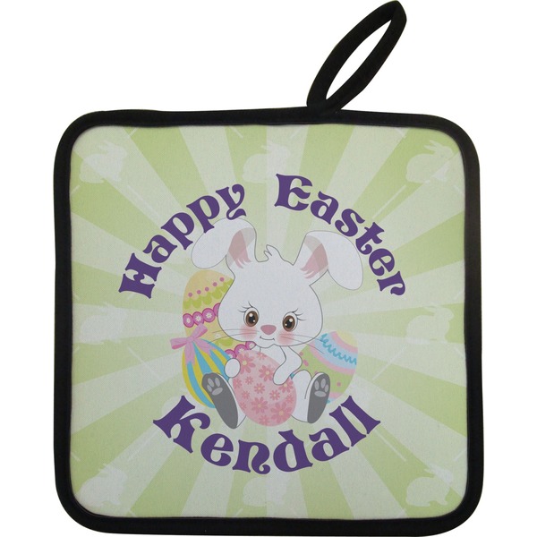 Custom Easter Bunny Pot Holder w/ Name or Text
