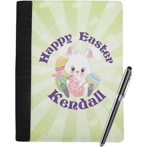 Custom Easter Bunny Notebook Padfolio - Large w/ Name or Text