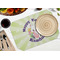 Easter Bunny Octagon Placemat - Single front (LIFESTYLE) Flatlay