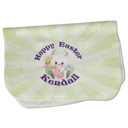 Easter Bunny Burp Cloth - Fleece w/ Name or Text