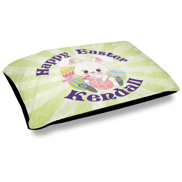 Custom Easter Bunny Outdoor Dog Bed - Large (Personalized)