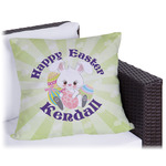 Easter Bunny Outdoor Pillow - 18" (Personalized)