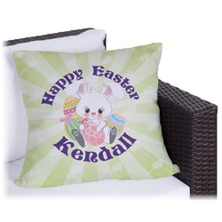 Easter Bunny Outdoor Pillow (Personalized)