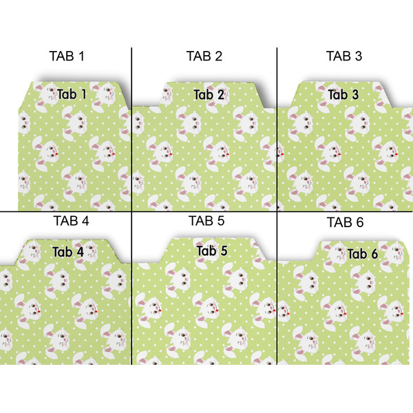 Easter Bunny Page Dividers - Set of 6 - Approval
