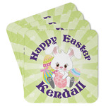 Easter Bunny Paper Coasters w/ Name or Text
