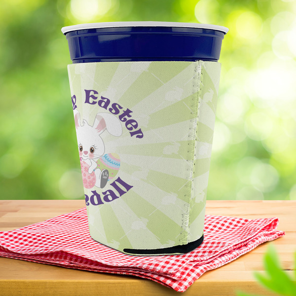 Easter Bunny Party Cup Sleeves - with bottom - Lifestyle