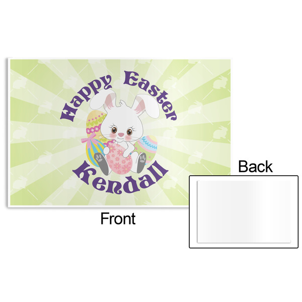 Easter Bunny Disposable Paper Placemat - Front & Back
