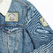 Easter Bunny Patches Lifestyle Jean Jacket Detail