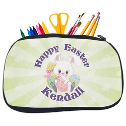 Easter Bunny Neoprene Pencil Case - Medium w/ Name or Text