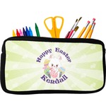 Easter Bunny Neoprene Pencil Case - Small w/ Name or Text