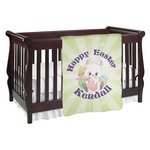 Easter Bunny Baby Blanket (Double Sided) (Personalized)