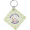 Easter Bunny Diamond Plastic Keychain w/ Name or Text