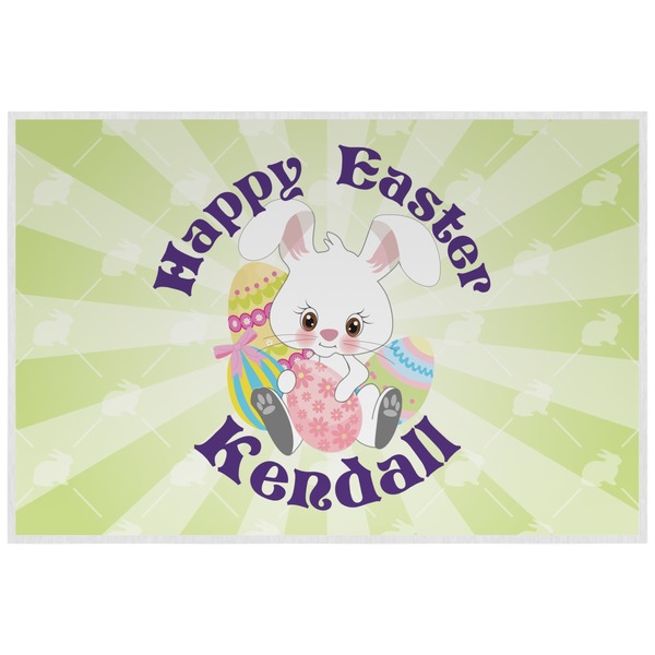 Custom Easter Bunny Laminated Placemat w/ Name or Text