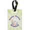 Easter Bunny Plastic Luggage Tag - Rectangular w/ Name or Text