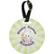 Easter Bunny Personalized Round Luggage Tag