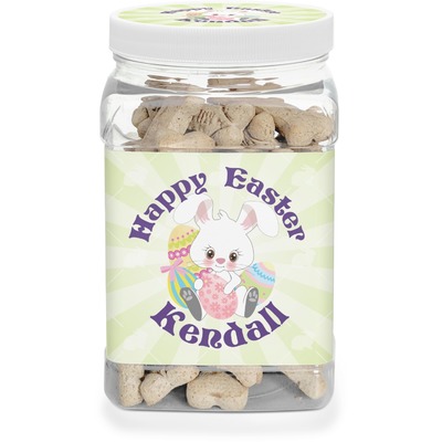 Easter Bunny Dog Treat Jar (Personalized)