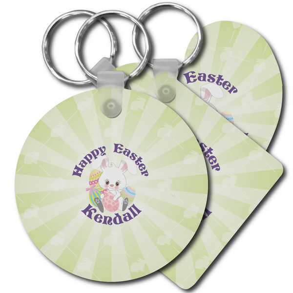 Custom Easter Bunny Plastic Keychain (Personalized)