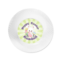 Easter Bunny Plastic Party Appetizer & Dessert Plates - 6" (Personalized)