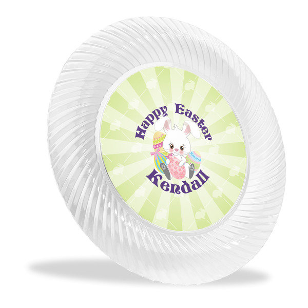 Custom Easter Bunny Plastic Party Dinner Plates - 10" (Personalized)