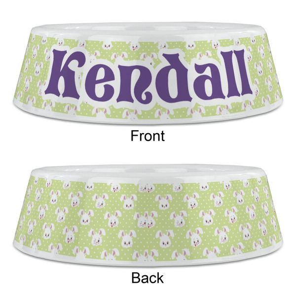 Easter Bunny Plastic Pet Bowls - Large - APPROVAL