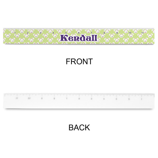 Easter Bunny Plastic Ruler - 12" - APPROVAL