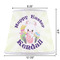 Easter Bunny Poly Film Empire Lampshade - Dimensions