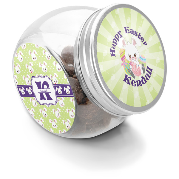 Custom Easter Bunny Puppy Treat Jar (Personalized)